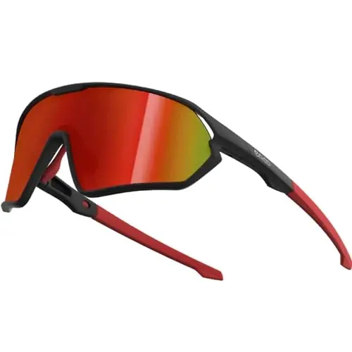 ER00 Youth Baseball Shield Polarized Sunglasses Kids Boys Girls Women 1206 Cycling Softball Lightweight Sports Shades Padel - 1