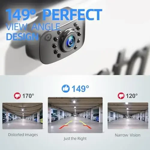 eRapta HD 1080P Backup Camera,AHD Compatible,License Plate Rear View Camera for Car,Metal Housing,IP69 Waterproof Rearview Universal Reverse Cam Kit for Vehicle SUV RV Pickup,AGQT01 - 4