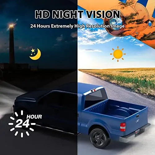 eRapta HD Yedek Kamera Arka Görüş Plaka Geri Vites Kamerası Kamyonet Araba SUV için Üniversal 149° Mükemmel Açı Gece Görüşü IP69K Seviyesi Su Geçirmez A1XT02 - ERAPTA (1)