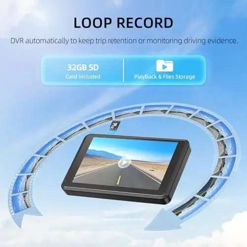 eRapta Magnetic Solar Wireless Backup Camera: HD1080P 5” Touchscreen | Portable with DVR, BSD, 1-Min Install-free IR Night Vision Hitch Backup Camera for Trailer/Truck/ RV/Camper/Tractor-AWTCM501 - 3