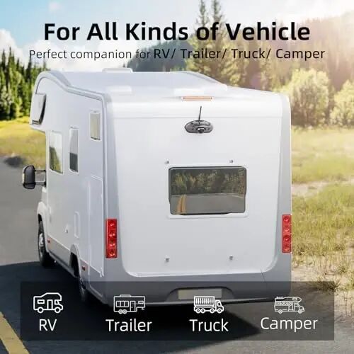 eRapta RV Backup Camera Wireless System for Furrion with 5-Inch Monitor 1080P, 1 Rear Camera, Wide-View, Video Recording, IR Night Vision, IP69 Waterproof, Plug and Play for Camper -AY5 - 2