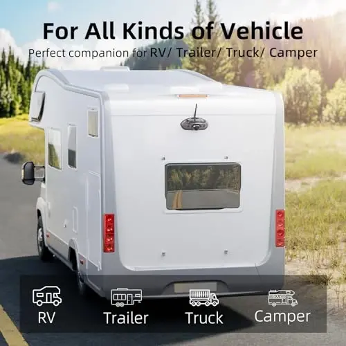 eRapta RV Backup Camera Wireless System for Furrion with 5-Inch Monitor 1080P, 1 Rear Camera, Wide-View, Video Recording, IR Night Vision, IP69 Waterproof, Plug and Play for Camper -AY5 - ERAPTA (1)