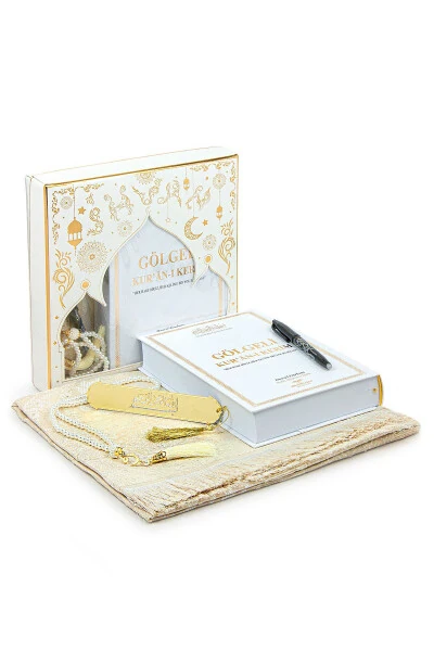 Erasable Pen Highlighted Quran Set Tasbih Prayer Mat Set White - IHVAN ONLINE