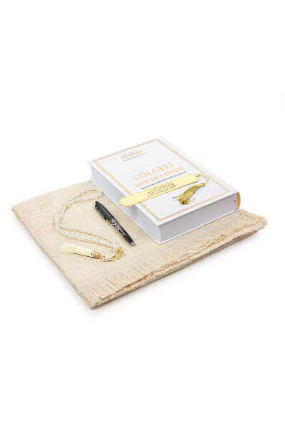 Erasable Pen Highlighted Quran Set Tasbih Prayer Mat Set White - 3