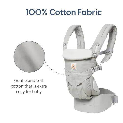 Ergobaby Omni 360 Barcha Holatdagi Chaqaloqlarni Ko'tarish uchun Belni Qo'llab-quvvatlash bilan Tug'ilgan Chaqaloqdan Toddlergacha (7-45 funt), Marvarid Kulrang, Bir O'lcham (1 ta to'plam) - 35