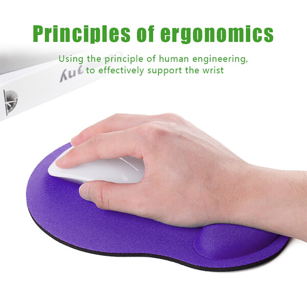 Ergonomic Mouse Pad with Wrist Rest. Solid Color, Durable, Portable and Comfortable Mousepad Desk Mat. Perfect for Computers, Laptops and Office Supplies. - 9