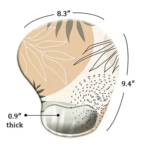 Ergonomic Mouse Pad with Wrist Support,Mouse Pads with Non-Slip PU Base for Home Office Working Studying Easy Typing & Pain Relief - 5