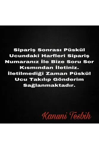 Eri uchun sovg'a, harfli Arpa Kesim Petrol Moviy Tasbeh-petrol m.3 - KANUNİ TESBİH (1)