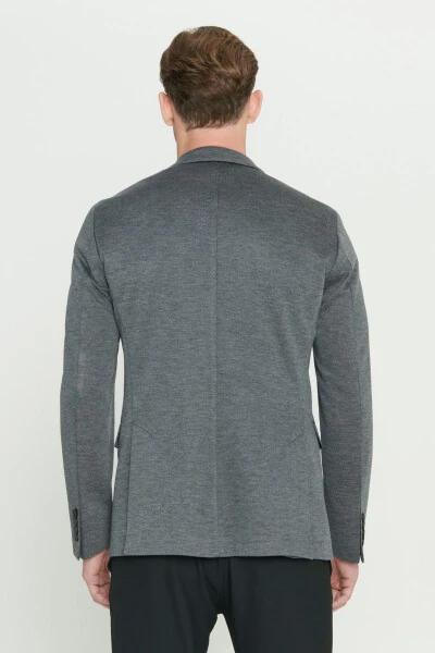 Erkak Antrasit 360 Har Tomonga Cho'ziluvchan Slim Fit Tor K - 7