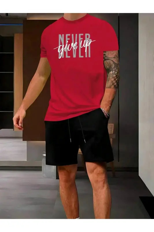 Erkak Battal Katta o'lchamli short-Qora - 1