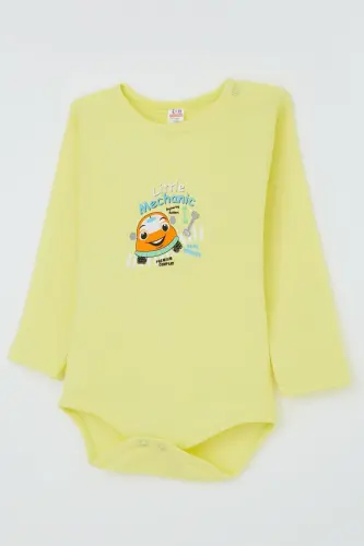 Erkak Bebek Chitchitli Body Kichiktamirchi 9 Oy-3 Yosh, Fıstık Yashili-Fıstık Yashili - 3