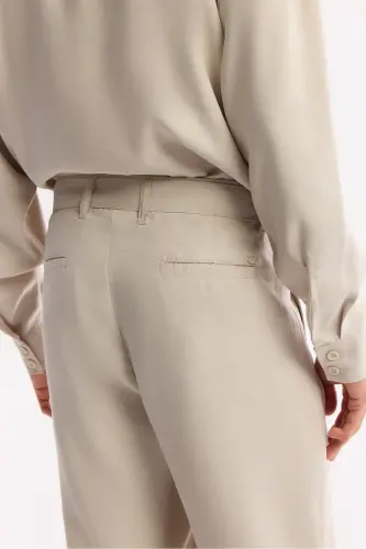 Erkak bej Baggy Fit klassik bel oldi toka detalli Mo - 6