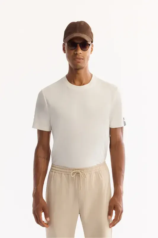 Erkak Bej Relaxed Fit Yondan Cho'ntakli Beli Rezinkali Bog'ichli Duble Pocha Jogger Shim E003000-Bej - 6