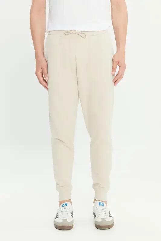 Erkak Bej Standart Fit Normal Kesim 2 İplik Cho'ntakli Qulay Recycle Paxtalik Jogger Sport Shim-Bej - AC&CO / ALTINYILDIZ CLASSICS