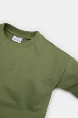 Erkak bola bebi bisiklet yoqaliq basic tekis sviter A7343A525SP - DEFACTO (1)