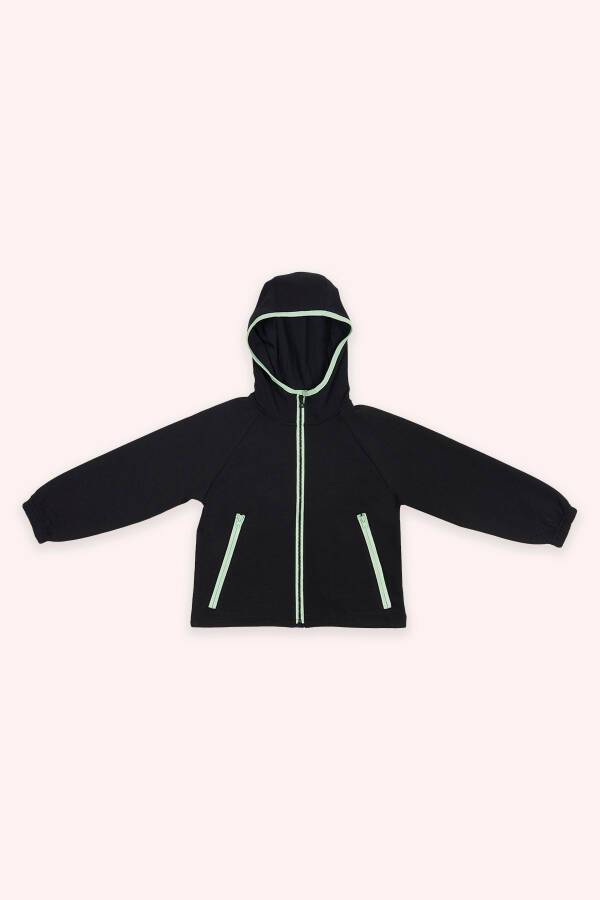 Erkak bolalar uchun капюшонли қора толстовка - 1