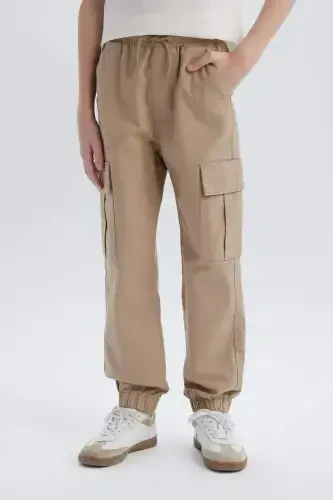 Erkak bolgʻa kargo joʻgʻger toʻgʻri paʼchali gabardin shimlar och bej - 7