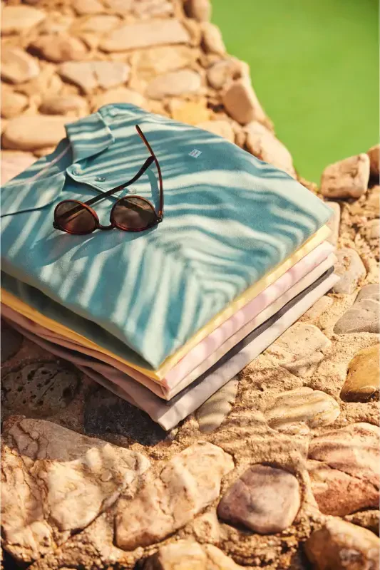 Erkak Bordo %100 Paxta Salqin Tutan Polo Yoqali T-Shirt E001004-Bordo - 6