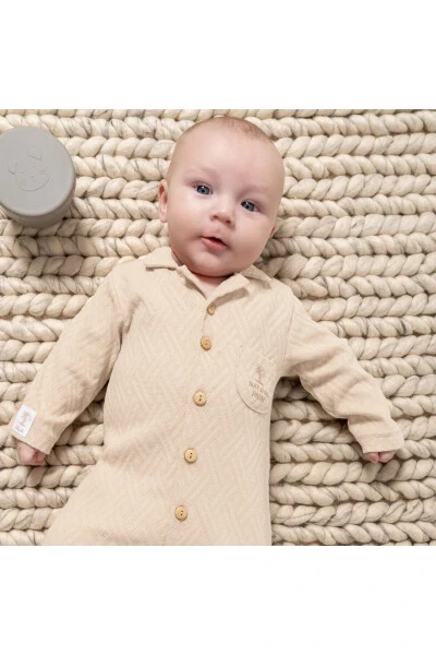 ERKAK CHAQAALOQ KO'YLAGI %100 ORGANIK PAHTA (1-3, 3-6 OYLIK PAYPOQLI 6-9, 9-12 OYLIK PAYPOQSIZ) - 2