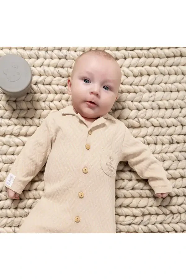 ERKAK CHAQAALOQ KO'YLAGI %100 ORGANIK PAHTA (1-3, 3-6 OYLIK PAYPOQLI 6-9, 9-12 OYLIK PAYPOQSIZ) - 2