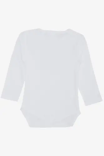 Erkak chaqaloq chertikli kombinezon body yoqimli to'plam orqa - 1