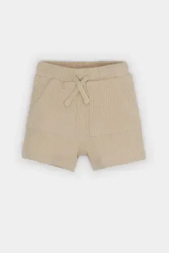Erkak chaqaloq cho'ntakli vafli short C2221A524SM-Bej - DEFACTO (1)