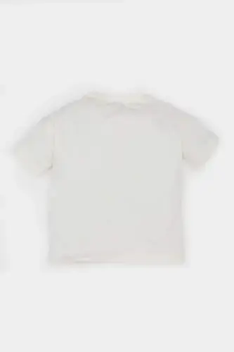 Erkak chaqaloq dinozavr bosilgan qisqa yengli futbolka E107 - 3