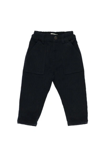 Erkak chaqaloq uchun ko'k rangli ipli shimlar - 1