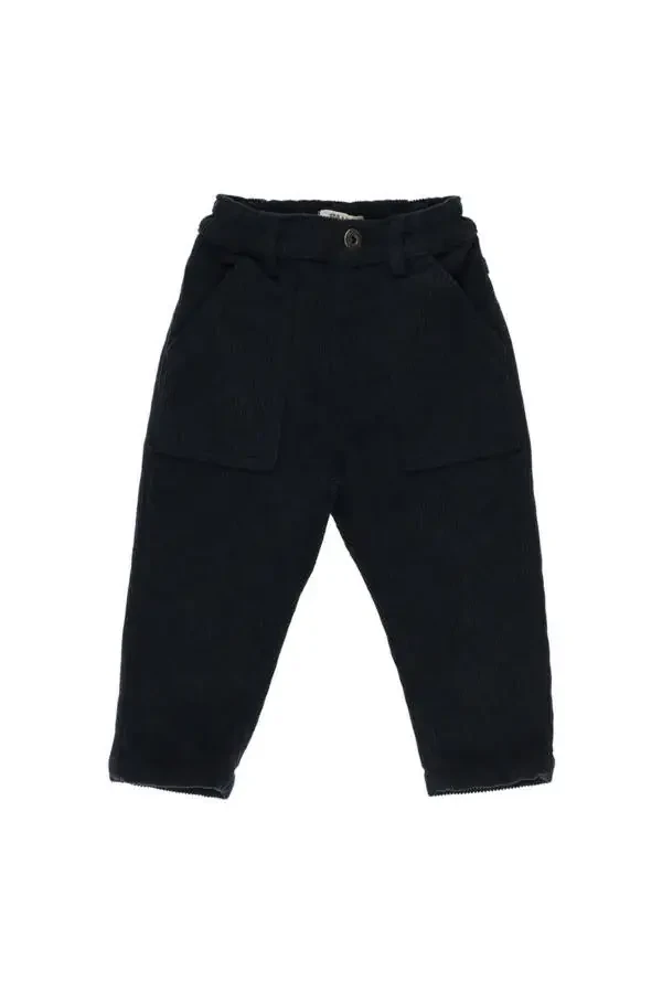 Erkak chaqaloq uchun ko'k rangli ipli shimlar - 1