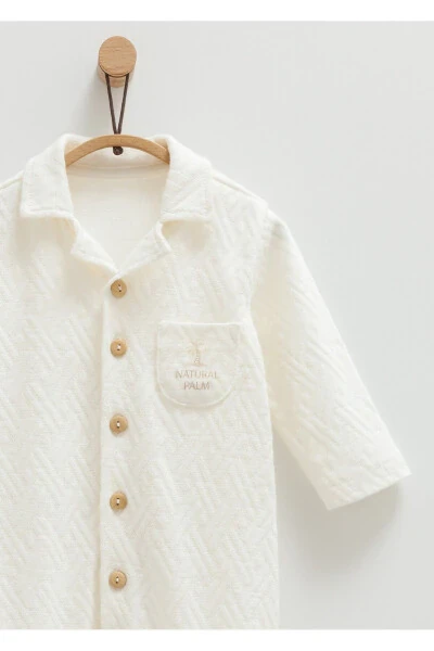 ERKAK CHAQALOQ UCHUN KOMBINIZON %100 ORGANIK PAXTA (1-3 , 3-6 O - CARAMELL (1)