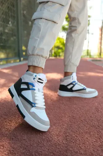 Erkak Comfort Sneaker Bot 001263 Oq Sako-Oq Sako - 1