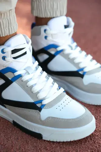 Erkak Comfort Sneaker Bot 001263 Oq Sako-Oq Sako - 4