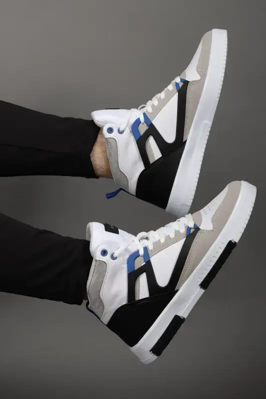 Erkak Comfort Sneaker Bot 001263 Oq Sako-Oq Sako - 5