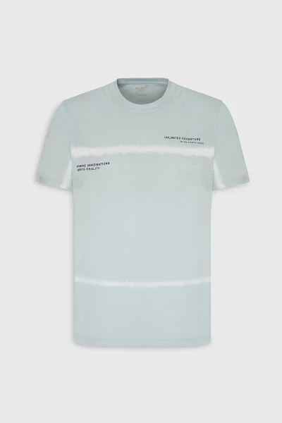 Erkak firuza standart mos normal kesim 100% paxta - 7