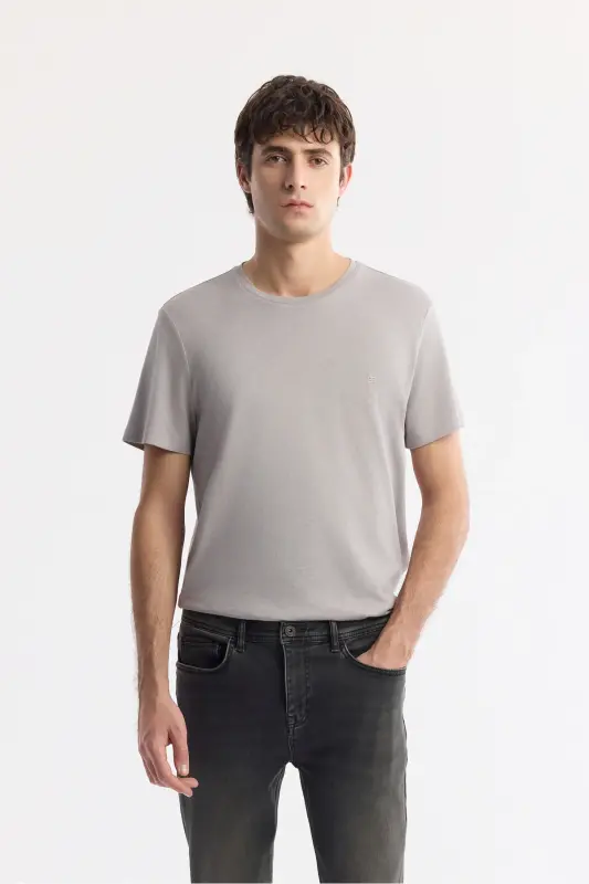 Erkak Grey Rio Slim Fit Eski Yuvish Jean Shim - 3