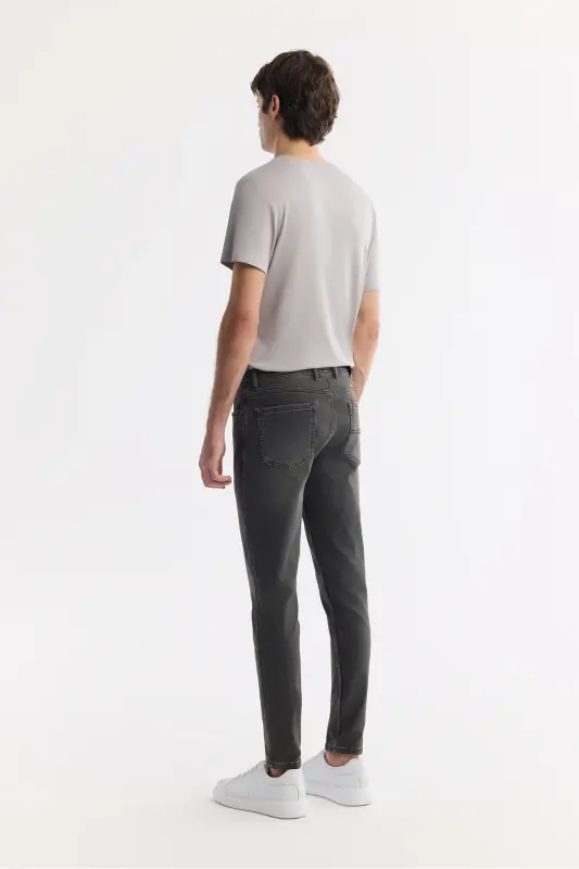 Erkak Grey Rio Slim Fit Eski Yuvish Jean Shim - 7