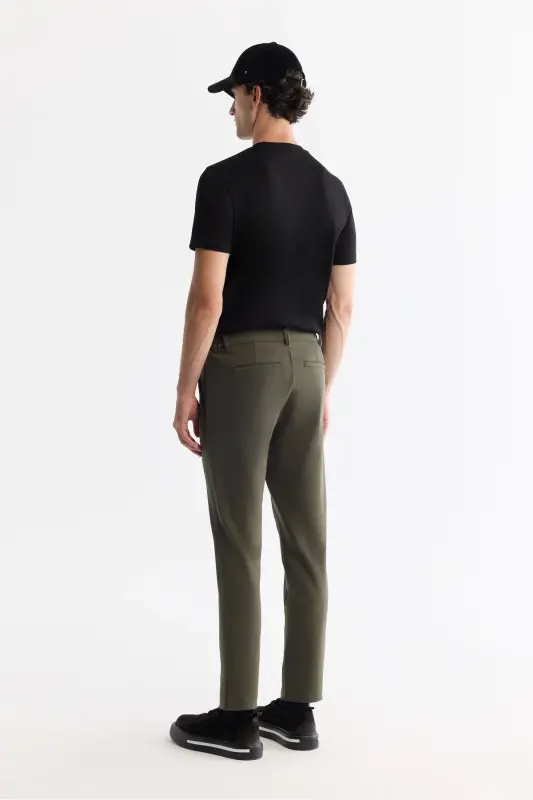 Erkak Haki Slim Fit Ajinlanmaydigan Tez Quriydigan Beli La - 3