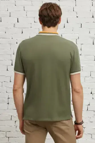 Erkak Haki Slim Fit Tor Qisqartirilgan 100% Paxta Bukilmaydigan - 9