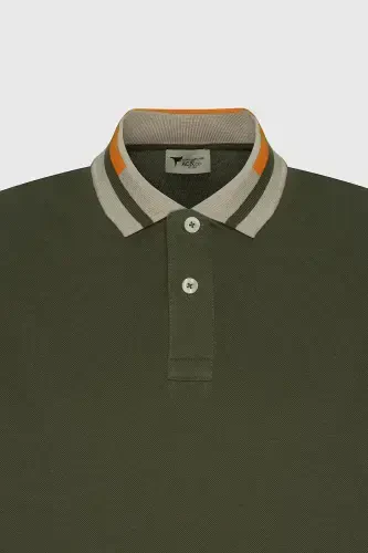 Erkak Haki Slim Fit Tor Qisqartirilgan 100% Paxta Bukilmaydigan - 12