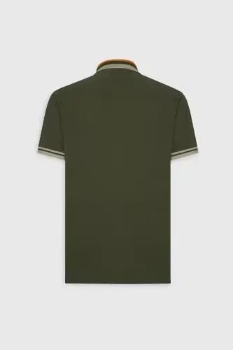 Erkak Haki Slim Fit Tor Qisqartirilgan 100% Paxta Bukilmaydigan - 14