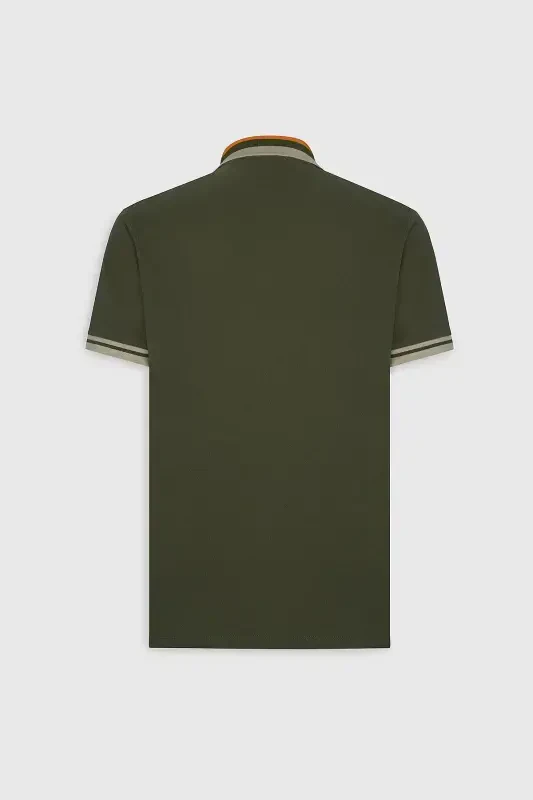 Erkak Haki Slim Fit Tor Qisqartirilgan 100% Paxta Bukilmaydigan - 14