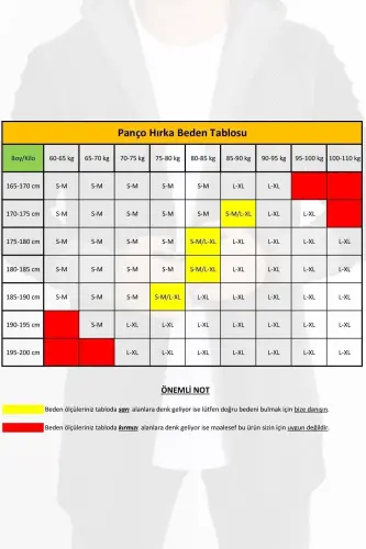 Erkak Haki Yengli Naqshli Kapüşonli Poncho Kardigan-Haki - 3