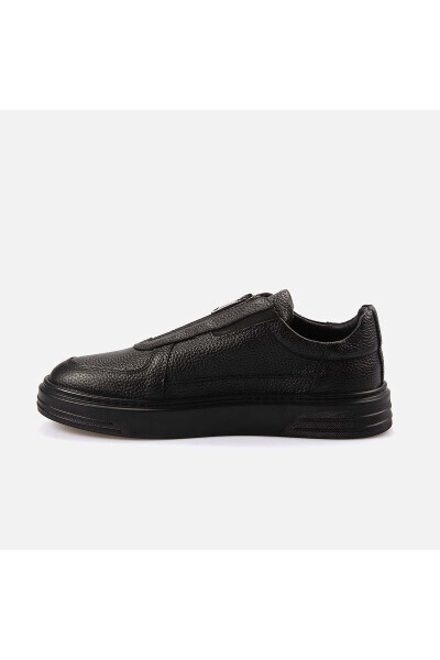 Erkak Haqiqiy Charm Qora Sport & Sneaker Poyafzal-Si - KEMAL TANCA (1)