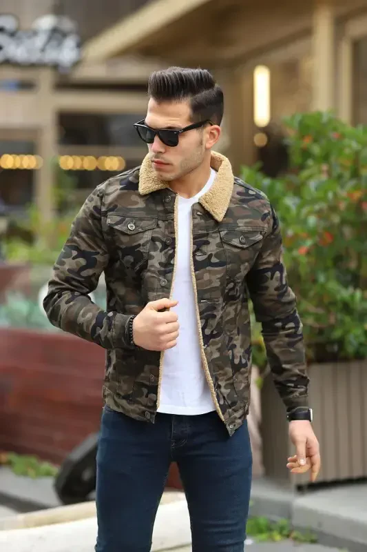 Erkak ichi mo'ynali kot kurtka-ARALASH - 8