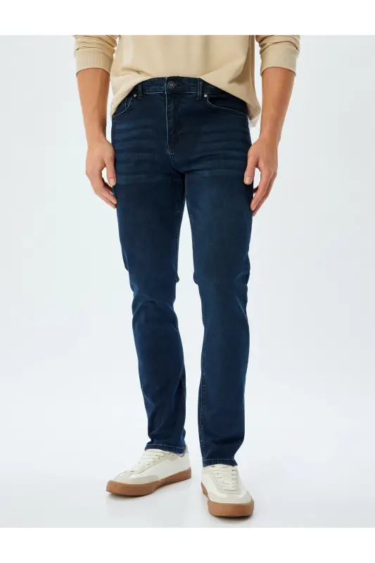 Erkak Jean Shim 5wam40083ıd Indigo Stone - 3