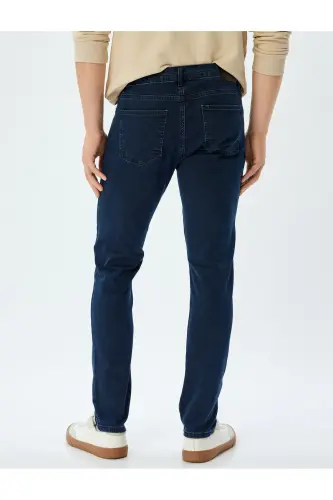 Erkak Jean Shim 5wam40083ıd Indigo Stone - 4