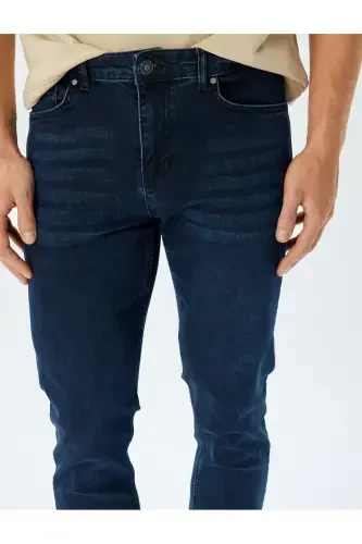 Erkak Jean Shim 5wam40083ıd Indigo Stone - 5