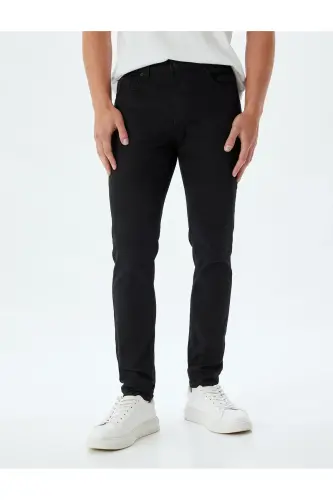 Erkak Jean Shim 5wam40086ıd Qora-QORA22 - 3