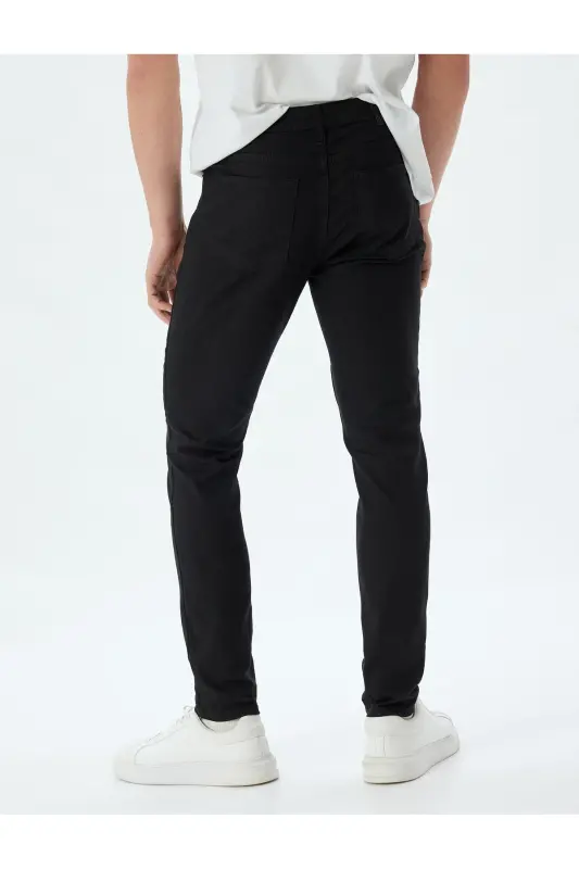 Erkak Jean Shim 5wam40086ıd Qora-QORA22 - 4
