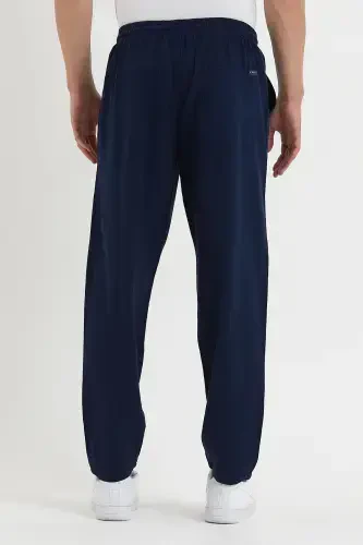 Erkak ko'k asosiy keng jogger shim-KO'K - 6